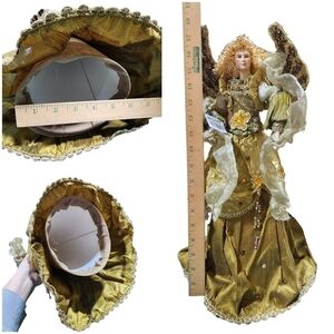 Vtg InArt Large Angel whimsical decor tree topper Thailand
